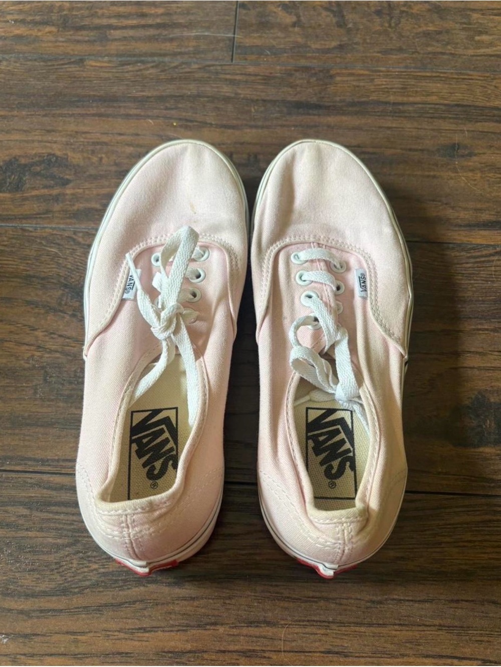 Vans Women's Low-Top Canvas Sneakers in Pale Pink